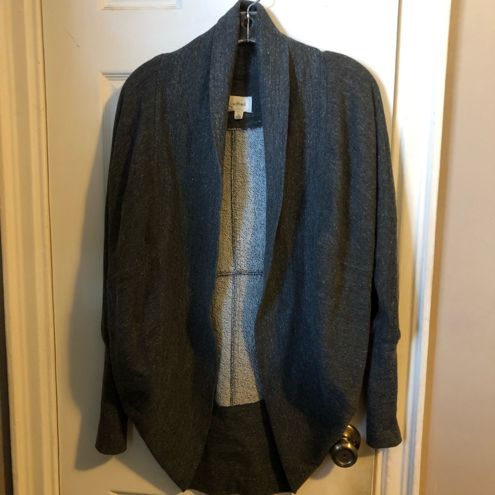 Aritzia Wilfred Diderot Gray Sweater Cardigan XS